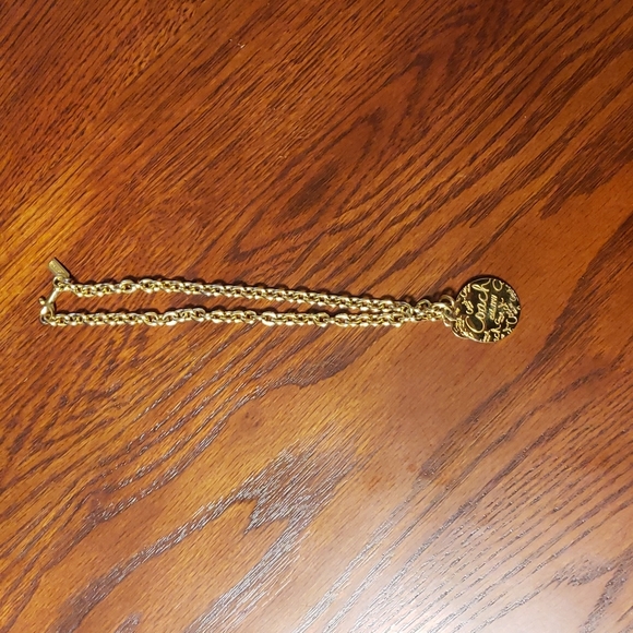 COACH MEDALLION NECKLACE IN GOLDTONE - Picture 3 of 6
